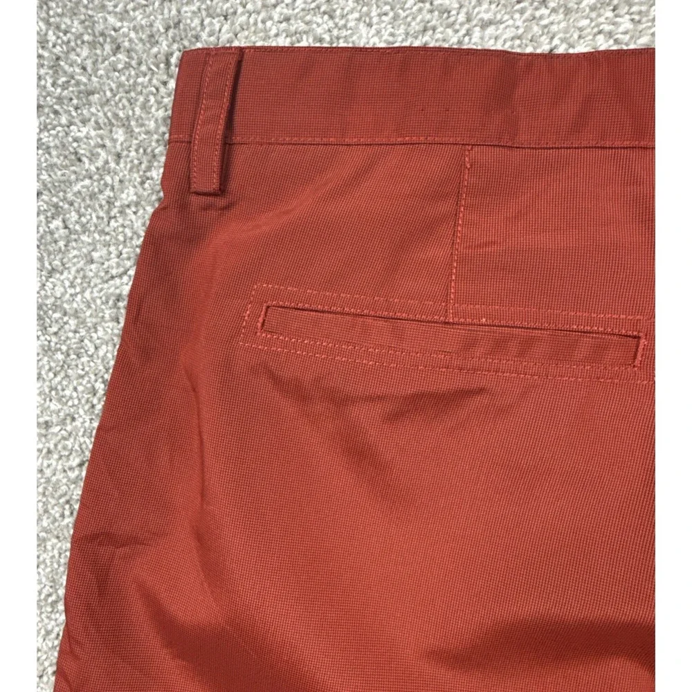 Callaway Golf Pants Men 40x30 Brick Red Micro Check Performance Stretch - Picture 8 of 9